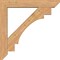 Ekena Millwork Merced Slat Smooth Bracket w/ Offset Brace, Western Red Cedar, 7 1/2"W x 46"D x 46"H BKT0806X46X46MRC06SWR - alternate 3
